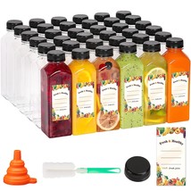 128Pcs 16Oz Empty Plastic Juice Bottles With Caps, Bulk Clear Beverage C... - $171.99