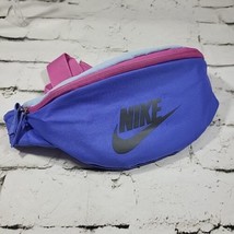 Nike Heritage Collection Hip Waist Fanny Pack Purple Colorblock Bum Bag  - £23.32 GBP