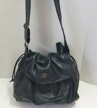Capezio 1887 Drawstring Crossbody Bag black Shoulder Soft large - £15.97 GBP