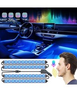 Led Lights Interior Car Inside Strips Decorative Accessories Voice Contr... - £18.39 GBP