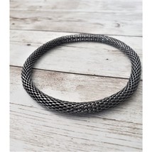 Vintage Bracelet / Bangle Metallic Dark Gray - £10.04 GBP