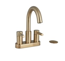 New allen + roth Harlow 2-handle 4-in Centerset Bathroom Faucet Brushed Bronze - £58.66 GBP