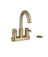 New allen + roth Harlow 2-handle 4-in Centerset Bathroom Faucet Brushed ... - £60.28 GBP
