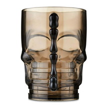 Halloween Plastic Skull Beer Mug Party Tableware, Gray, 19 oz, by Way To Celebra - £27.27 GBP