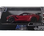 American Legends Red Chevrolet Corvette ZR1 1:43 Pull Back &amp; Go Diecast ... - $24.74