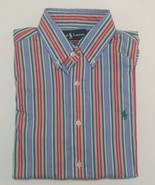 Ralph Lauren Men Size M Button Down Shirt Classic Fit Stripes Multi-color - £45.45 GBP