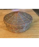 Vtg Sea grass Basket With Lid  - $275.44 MXN
