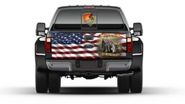 American Flag Stand for the Flag Kneel for the Cross Tailgate Wrap Vinyl Graphic - £54.81 GBP