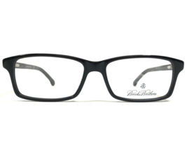 Brooks Brothers Eyeglasses Frames BB730 6000 Black Silver Rectangular 53-15-140 - £65.70 GBP