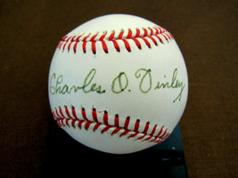 Charlie O. Finley Oakland Athletics Owner Signed Auto Vtg Oal Baseball PSA/DNA - £311.49 GBP