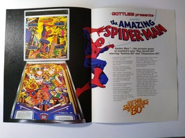 The Amazing Spider-Man Pinball Flyer Original 1980 Marvel Comic Brochure - £56.28 GBP
