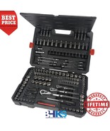 Craftsman 230-Piece Silver Finish Standard Metric Mechanics Tool Set 230... - $148.01