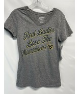 &quot;Real Ladies Love Mountaineers&quot; NEW West Virginia Short Sleeve Top NEW M... - $24.38 CAD