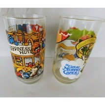 2 Vtg 1981 Great Muppet Caper Happiness Hotel McDonald&#39;s 5.5&quot; Drinking Glasses - £13.17 GBP