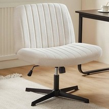 Adjustable Armless Cross-Legged Rocking Chair for Home Office - Wide Des... - $1,434.11 MXN