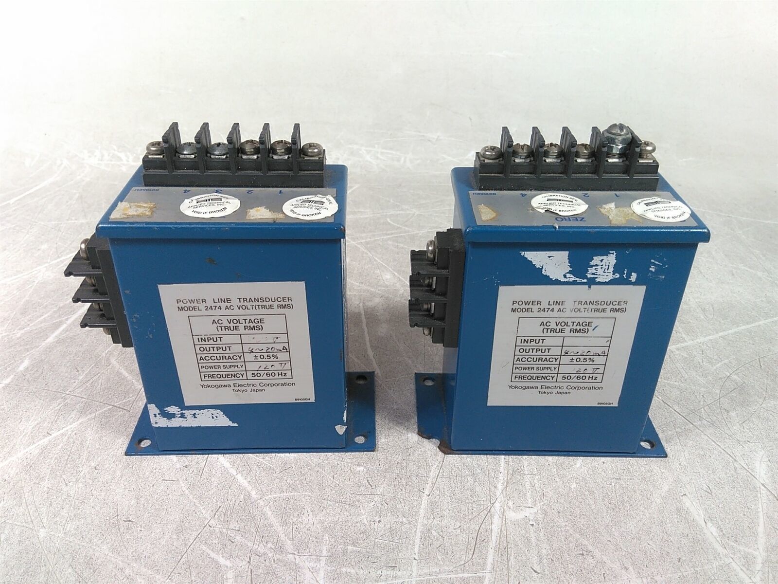 Lot of 2 Yokogawa 2474 AC Volt Power Line Transducer Defective AS-IS For... - $44.74