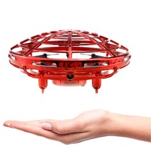 Mini UFO Hand Controlled Quadcopter | Red - £35.37 GBP