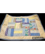 Antique 1930&#39;s Hand Sewn Quilted Table Mat Runner w/ Antique Fabrics EUC - £30.52 GBP