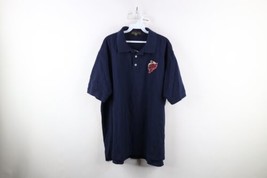 Vintage 90s Mens XL Faded Spell Out Iowa State University Collared Polo Shirt - £31.24 GBP