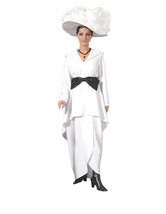 Women&#39;s Royal Ascot Dress Theater Costume L White - £175.30 GBP