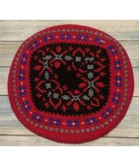 Warm Country Beret ~ Hat ~ 10.75&quot; Diameter ~ Thermal Fluffed Yarn  ~ Mul... - $35.80 CAD
