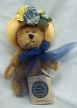 Boyds Nanette Dubeary Teddy Bear W/ Fancy Hat 7&quot; Plush Stuffed Animal Toy New - £14.64 GBP