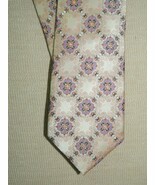 Steve Harvey Neck Tie / Necktie Silk 62"x3.5" LONG peach lavender orange - $12.59