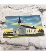 Vintage Linen Postcard One Of The Many Church Post Chapels Fort Custer M... - £11.62 GBP