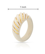 14K GOLD IVORY RING  - €73,83 EUR