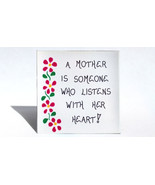 Magnet for Mother - Quote about mom, pink cascading flowers - $3.95