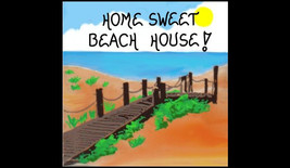 Beach House Decorative Magnet - Quote, Seaside home, brown wooden walkwa... - $3.95