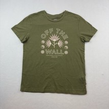 Vans Off The Wall T Shirt Womens S Olive Green Short Sleeve Centered Bal... - £15.82 GBP