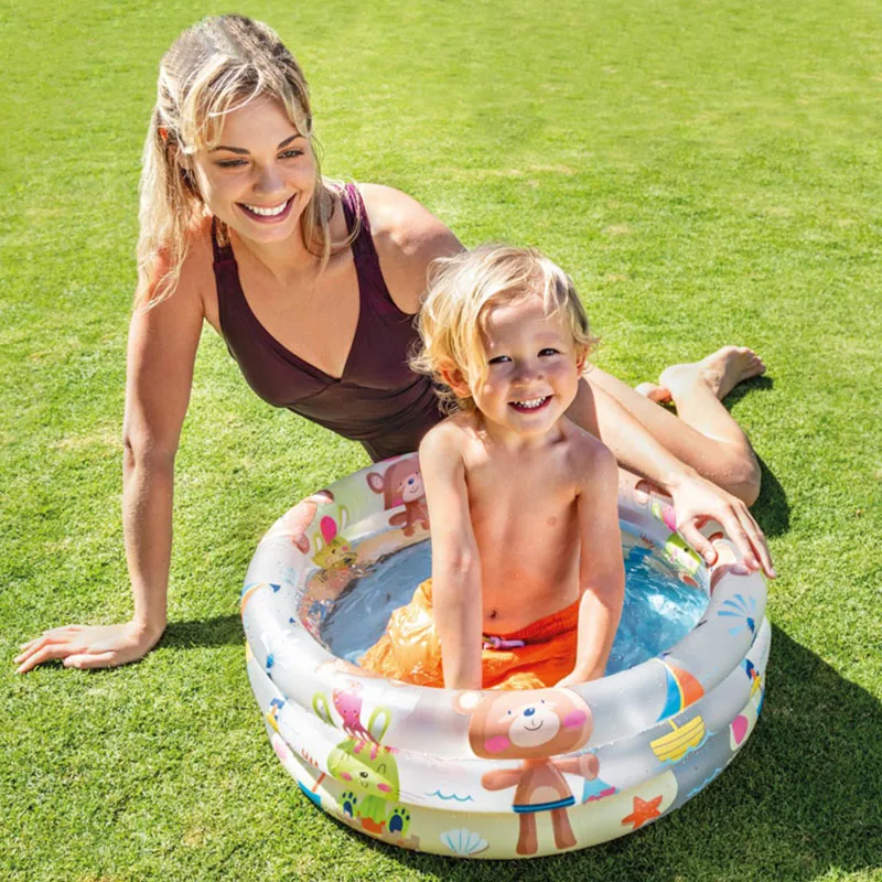 Inflatable Baby Swimming Pool Summer Kids Water Game Play Center Backyard Round - £8.30 GBP+