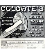 Colgate Ribbon Dental Cream 1909 Advertisement Toothpaste Hygiene DWCC16 - €10,99 EUR