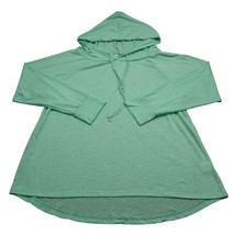 Activ Shirt Womens XL Green Teal Pullover Hoodie Jacket Activewear Workout - £14.70 GBP