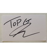 Andrew Tate Autographed Signed &quot;Top G&quot; 3x5 Index Card - $35.00