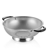 18/8 Stainless Steel Colander, Easy Grip Micro-Perforated 5-Quart Coland... - £26.70 GBP