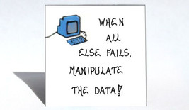 Computer Magnet - Humorous computing quote.  Data saying, Blue monitor, ... - $3.95
