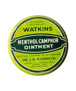 Vintage Watkins Brand Menthol Camphor Ointment 5oz Green Tin Container A... - £20.90 GBP