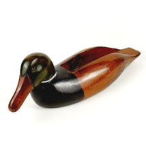 Vintage Wooden Hand Carved Mallard Duck Book, Remote or Condiment Holder 17&quot; - £12.47 GBP