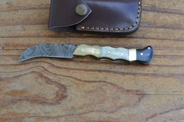 damascus custom made folding knife Laguiole Type From The Eagle Collection M0934 - £5.45 GBP