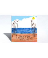 Beach Wedding Favor, Save the Date Magnet, Sample, Seaside scene, your c... - $5.41 CAD