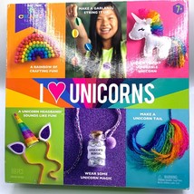 Craft-tastic I Love Unicorns Craft 6 Kits Plush Headband Tassel Tail Sprinkles - £11.03 GBP