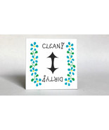 Handcrafted Magnet, Dishwasher Quote, Clean, Dirty Status Arrow, blue fl... - £3.15 GBP