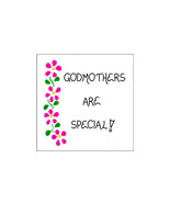 Godmother quote - Magnet - Special Godparent saying, pink flowers - £3.15 GBP