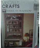 Pattern 8327 Wall Quilt and Pillows &quot;American Tradition&quot; - £4.58 GBP