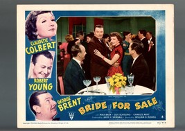 Bride For SALE-1949-LOBBY CARD-VF-COMEDY-CLAUDETTE COLBERT-ROBERT YOUNG-BRENT Vf - £16.48 GBP