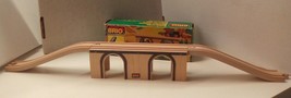 Brio OVERPASS-type BRIDGE 3354 31405/54 Wooden Railway 1980s complete 3 pieces  - £35.97 GBP