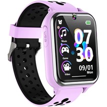 Kids Smart Watch For Boys Girls Age 3-12 With 24 Puzzle Games Pedometer 1.54&quot; Hd - £31.92 GBP