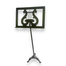 Vintage 19th Century Antique Hamilton Oak Music Stand With Iron Base - $187.00